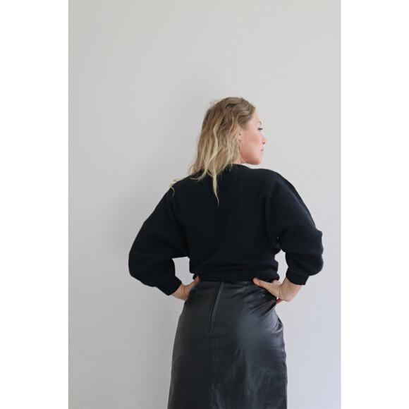 1990's Vintage Andriano Angora Wool Sweater ~ Women's SM MD ~ Evening Oversized - Picture 5 of 7